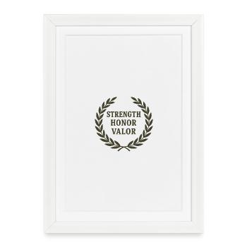 Plaque de moral de la victoire honorable - Affiche encadrée (27 × 37 cm) - blanc - Devant