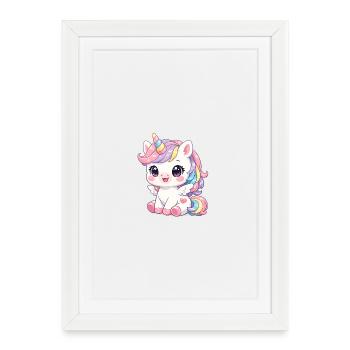 Unicorn - Framed poster (27 × 37 cm) - white - Front