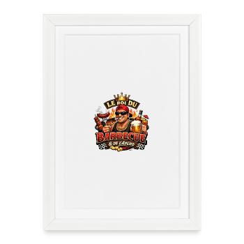 APERO BARBECUE - Affiche encadrée (27 × 37 cm) - blanc - Devant