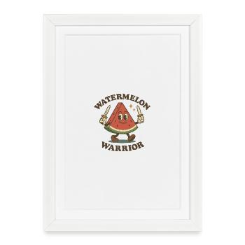 Watermelon Warrior - Framed poster (27 × 37 cm) - white - Front