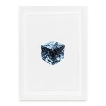 A polygon-style - Framed poster (27 × 37 cm) - white - Front