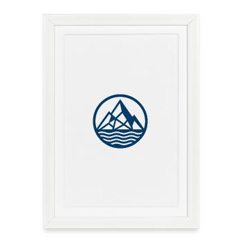 Baru Mountains - Framed poster (27 × 37 cm) - white - Front
