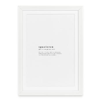 Marcher, Verbe : Air frais vs. objectif de pas - Affiche encadrée (27 × 37 cm) - blanc - Devant