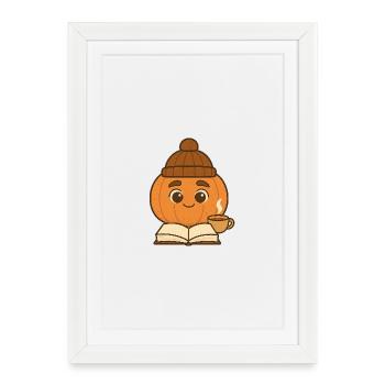 Freddie Pumkin 5 - Framed poster (27 × 37 cm) - white - Front