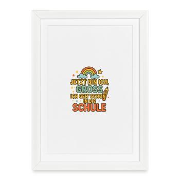 Dicton motivant pour la rentrée scolaire - Affiche encadrée (27 × 37 cm) - blanc - Devant