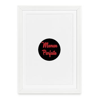 SCHÖNEN MUTTERTAG. MAMA. MUTTERTAG - Gerahmtes Poster (27 × 37 cm) - Weiß - Vorne