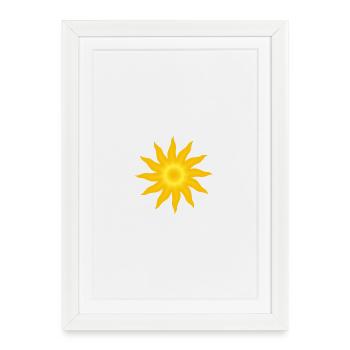 Boho Sun - Framed poster (27 × 37 cm) - white - Front