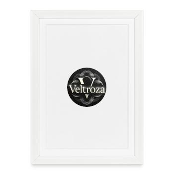 Veltroza Circle Logo - Framed poster (27 × 37 cm) - white - Front