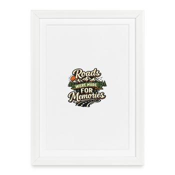 Routes for our memories - Framed poster (27 × 37 cm) - white - Front