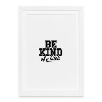 Offended Humorous Motif T-shirt - Framed poster (27 × 37 cm) - white - Front