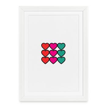 100. 100 YEARS. 100th ANNIVERSARY. BIRTHDAY 100 - Framed poster (27 × 37 cm) - white - Front