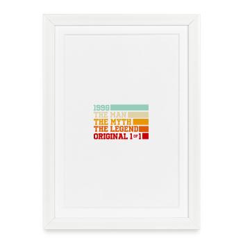 1930s Legend Typography - Framed poster (27 × 37 cm) - white - Front