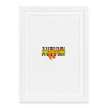 Autumn Leaf Arrival Graphic Design - Framed poster (27 × 37 cm) - white - Front