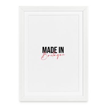 Made in Bretagne - Affiche encadrée (27 × 37 cm) - blanc - Devant