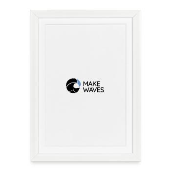 Wave - Make Waves - Framed poster (27 × 37 cm) - white - Front