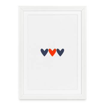 HAPPY FATHER'S DAY. DAD. FATHER'S DAY. FATHER - Framed poster (27 × 37 cm) - white - Front