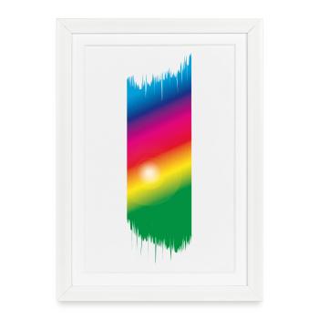 Color Spectrum - Rainbow - Framed poster (27 × 37 cm) - white - Front