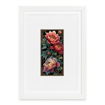 New Art Flowers - Affiche encadrée (27 × 37 cm) - blanc - Devant