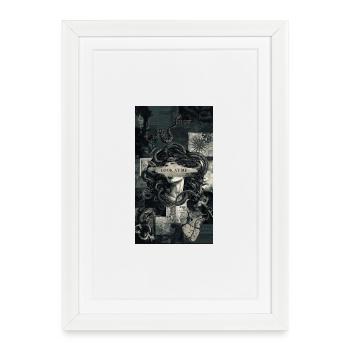 Medusa Reborn | Dark Gothic Art  - Framed poster (27 × 37 cm) - white - Front