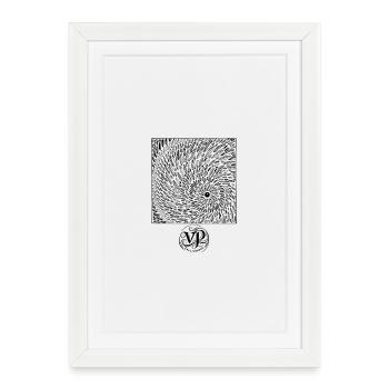 bois graphique - Affiche encadrée (27 × 37 cm) - blanc - Devant
