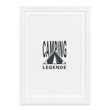 Camping legend - Framed poster (27 × 37 cm) - white - Front
