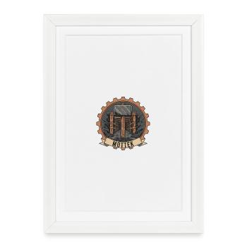 Mottek Mining Tunnel Logo - Framed poster (27 × 37 cm) - white - Front