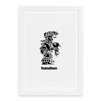 Kukulkan - Framed poster (27 × 37 cm) - white - Front