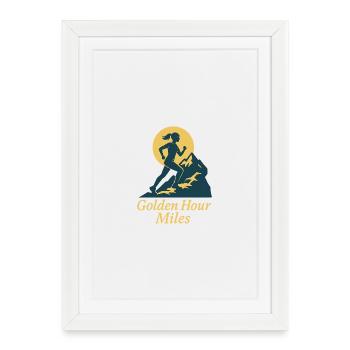 Golden Hour Miles Trail Lady - Framed poster (27 × 37 cm) - white - Front