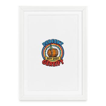 Perfectly matured – 18th birthday, vintage 2007 - Framed poster (27 × 37 cm) - white - Front