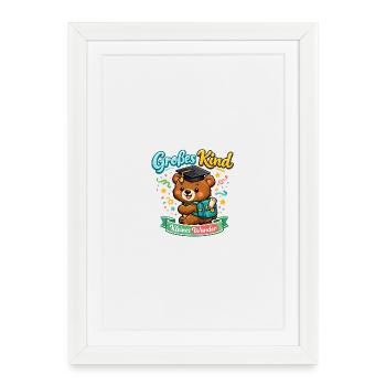 Kleines Wunder Bär Abschluss - Gerahmtes Poster (27 × 37 cm) - Weiß - Vorne