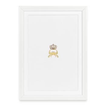 Logo SG Musik - Affiche encadrée (27 × 37 cm) - blanc - Devant