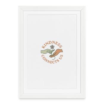 Friendliness unites us - Framed poster (27 × 37 cm) - white - Front