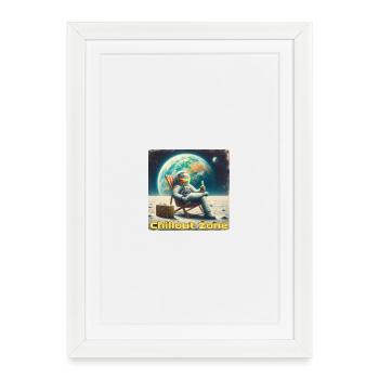 Astronaute de la zone de détente - Affiche encadrée (27 × 37 cm) - blanc - Devant