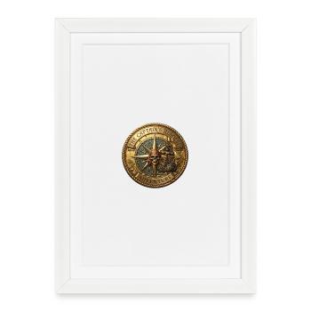 « Pièce de pirate ancienne ancienne »). - Affiche encadrée (27 × 37 cm) - blanc - Devant