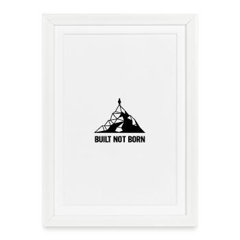 Construit Not Born Peak - Affiche encadrée (27 × 37 cm) - blanc - Devant