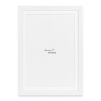 Choisissez le T-shirt du Bonheur – T-shirt Citation Positive - Affiche encadrée (27 × 37 cm) - blanc - Devant