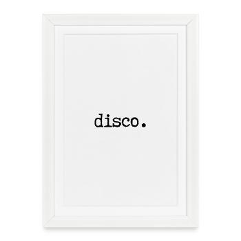 Disco. - Affiche encadrée (27 × 37 cm) - blanc - Devant