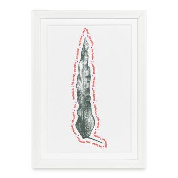 Drawing a long sheet, music and festival - Framed poster (27 × 37 cm) - white - Front