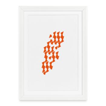 Modul_Muster in Combinatorics - Framed poster (27 × 37 cm) - white - Front