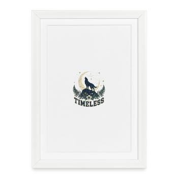 The Wolf - The Call to the Cosmos - Framed poster (27 × 37 cm) - white - Front