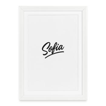 Sofia Signature Hand Lettering - Framed poster (27 × 37 cm) - white - Front