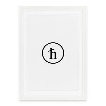 H-Cut H-Bar - Framed poster (27 × 37 cm) - white - Front