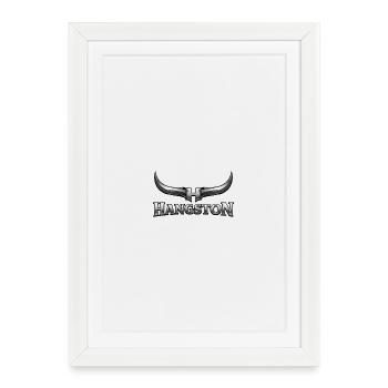 Logo de la corne de Hangston Métallique - Affiche encadrée (27 × 37 cm) - blanc - Devant