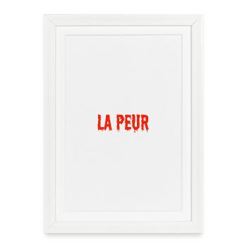La Peur en sang - Affiche encadrée (27 × 37 cm) - blanc - Devant