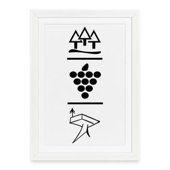 Pfalzlust 2017 - Affiche encadrée (27 × 37 cm) - blanc - Devant