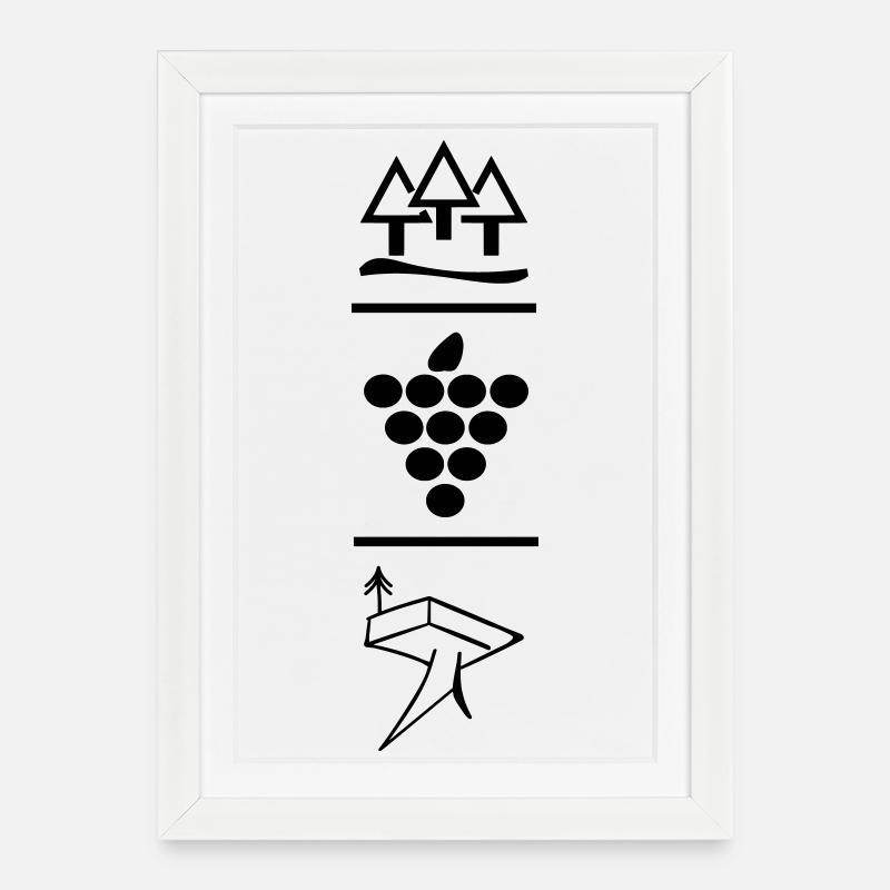 Pfalzlust 2017 - Gerahmtes Poster (27 × 37 cm) - Weiß