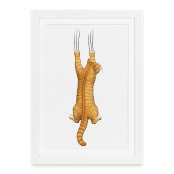 Cat Lovers - Gerahmtes Poster (27 × 37 cm) - Weiß - Vorne