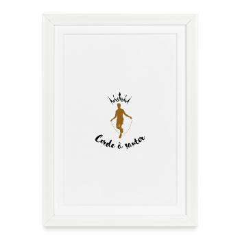 Jumping rope - Framed poster (27 × 37 cm) - white - Front