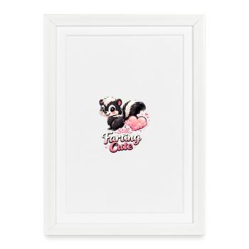 Toujours en train de péter Adore la Saint-Valentin - Affiche encadrée (27 × 37 cm) - blanc - Devant