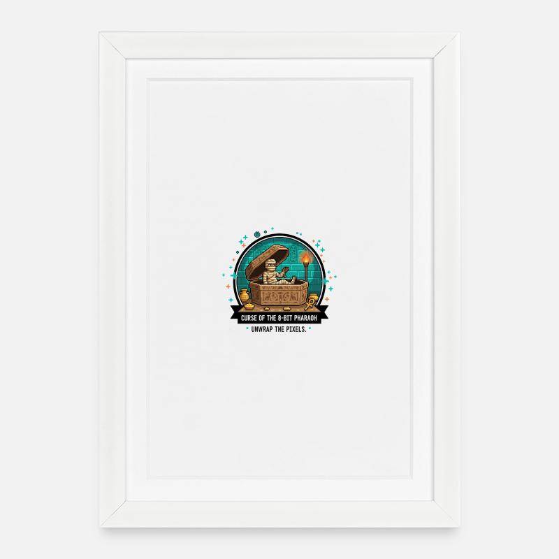 8-Bit Pharaoh's Tomb - Framed poster (27 × 37 cm) - white
